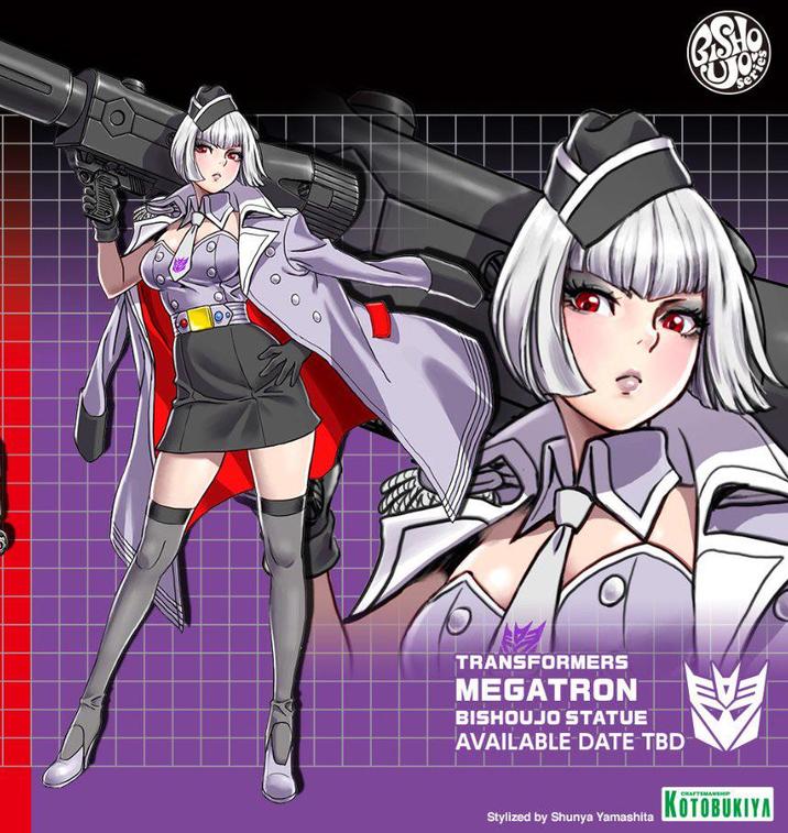 TRANSFORMERS MEGATRON BISHOUJO STATUE AVAILABLE DATE TBD Stylized by Shunya Yamashita CRAFTSMANSHIP KOTOBUKIYA G.SHO Series