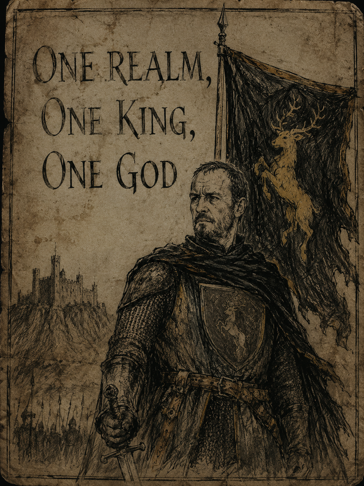 ONE REALM, ONE KING, ONE GOD