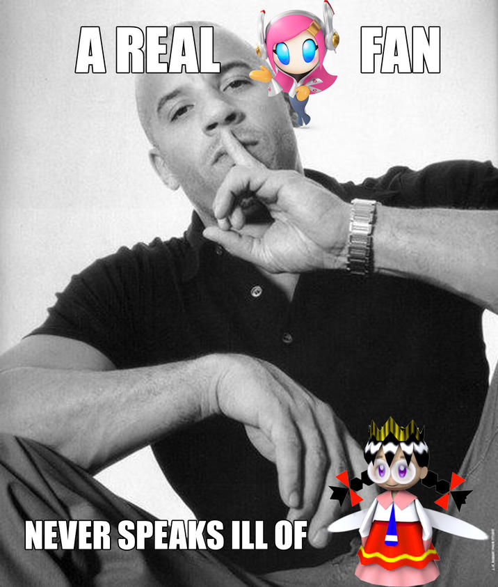 A REAL FAN NEVER SPEAKS ILL OF