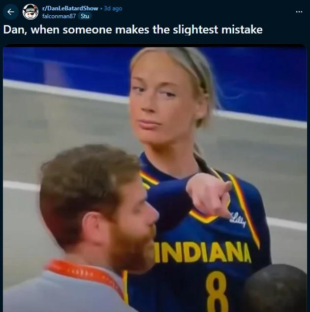 r/DanLeBatardShow • 3d ago falconman87 Stu Dan, when someone makes the slightest mistake INDIANA 8