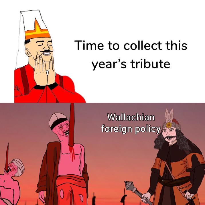 Time to collect this year's tribute Wallachian foreign policy