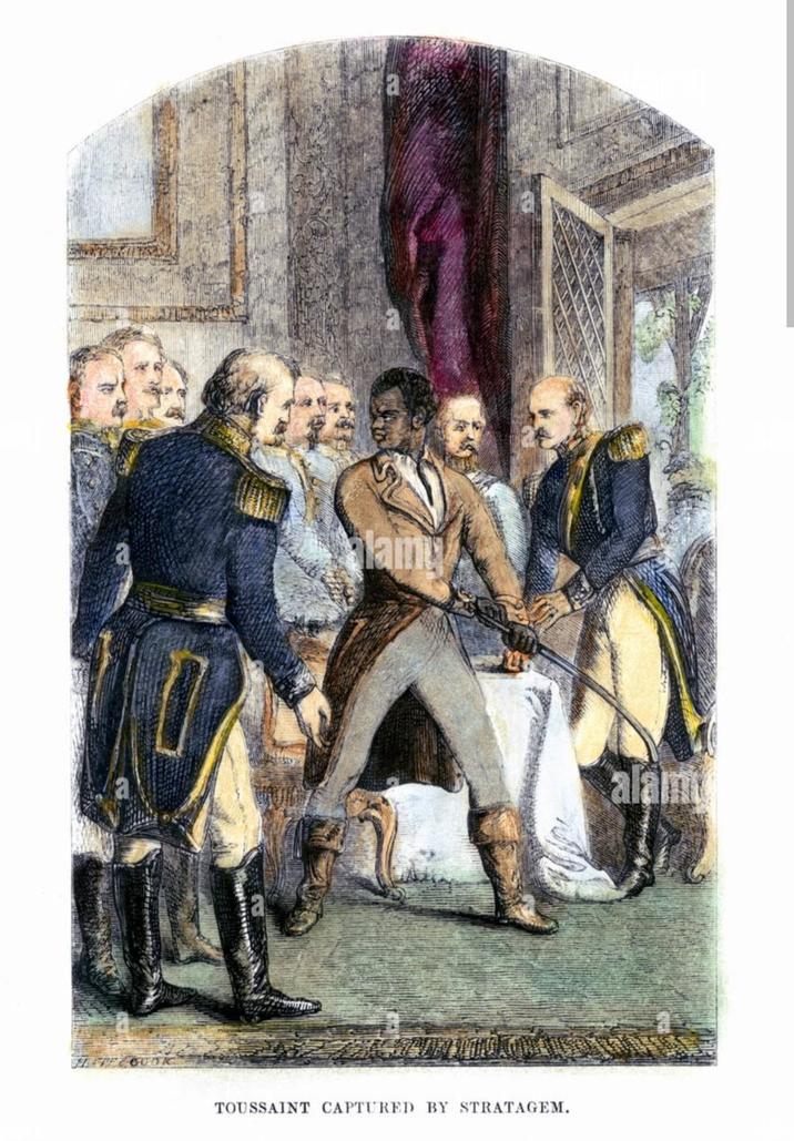 a a lamy TOUSSAINT CAPTURED BY STRATAGEM. alamu