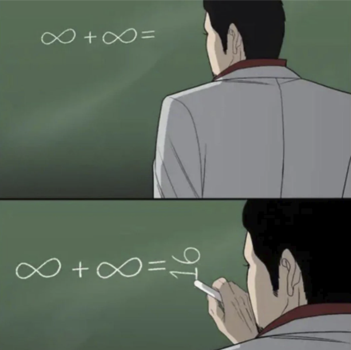 ∞+∞ = 16 F= ∞+∞