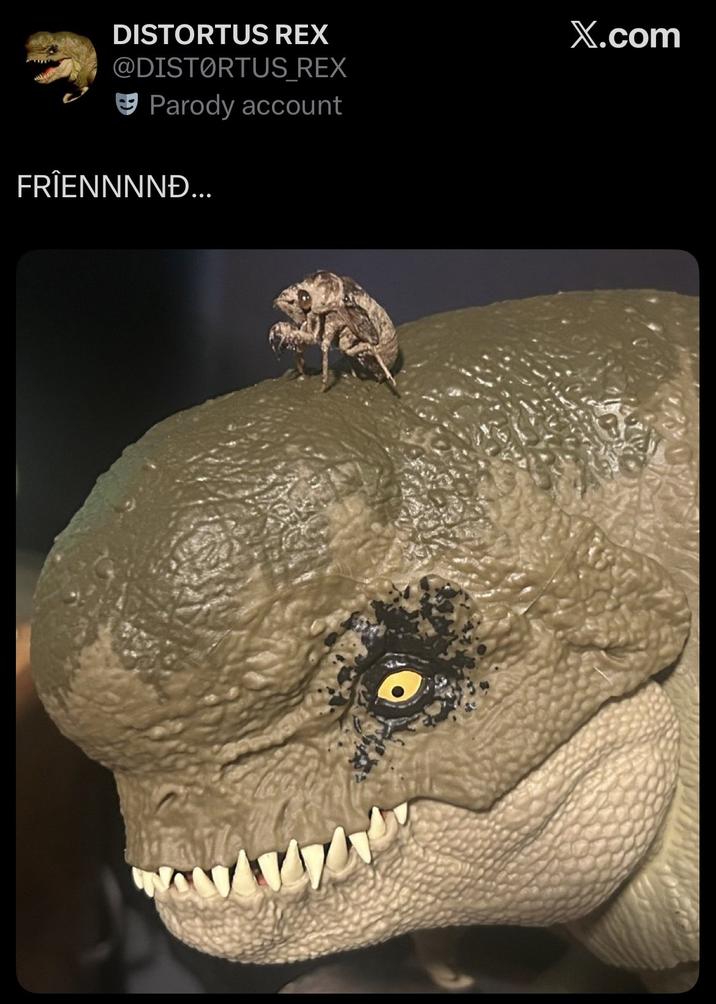 DISTORTUS REX @DISTORTUS REX Parody account FRIENNNNÐ... X.com