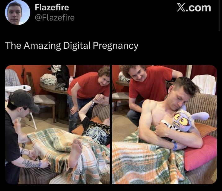 Flazefire @Flazefire The Amazing Digital Pregnancy X.com