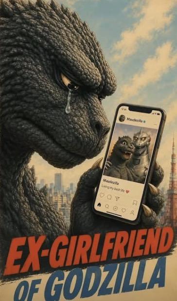Maudezilla Maudezilla Living my best fe Вод E EX-GIRLFRIEND OF GODZILLA