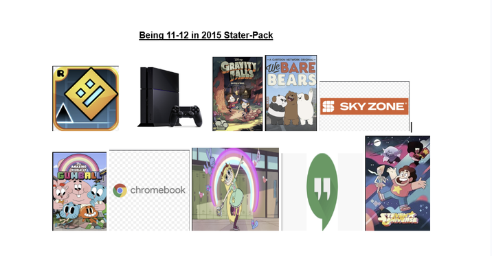 AMAZING WORLD OF GUMBALL Being 11-12 in 2015 Stater-Pack -A CARTOON NETWORK ORIGINA GRAVITY WE BARE WALLS BEARS Ochromebook SKY ZONE TEVEN DIVERSE