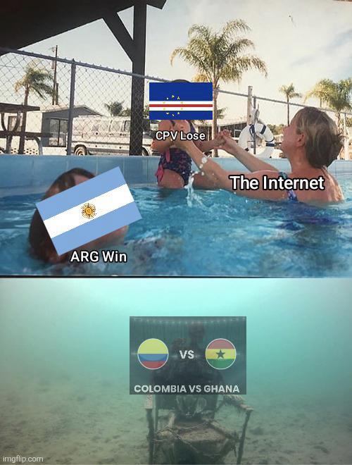imgflip.com ARG Win CPV Lose VS The Internet COLOMBIA VS GHANA