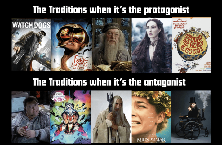The Traditions when it's the protagonist WATCH DOGS It's a wonderful world, if you'll only take the time to go around it! Fear LOATHING * in LAS VEGAS HE GOUND 80 DAYS WORLD The Traditions when it's the antagonist FLAME JULY 3 MIDSOMMAR AROUND THE WORLD IN 80 DAYS Catofas Robert Newton Shirley Madine