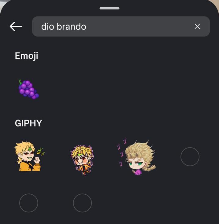 Emoji GIPHY dio brando