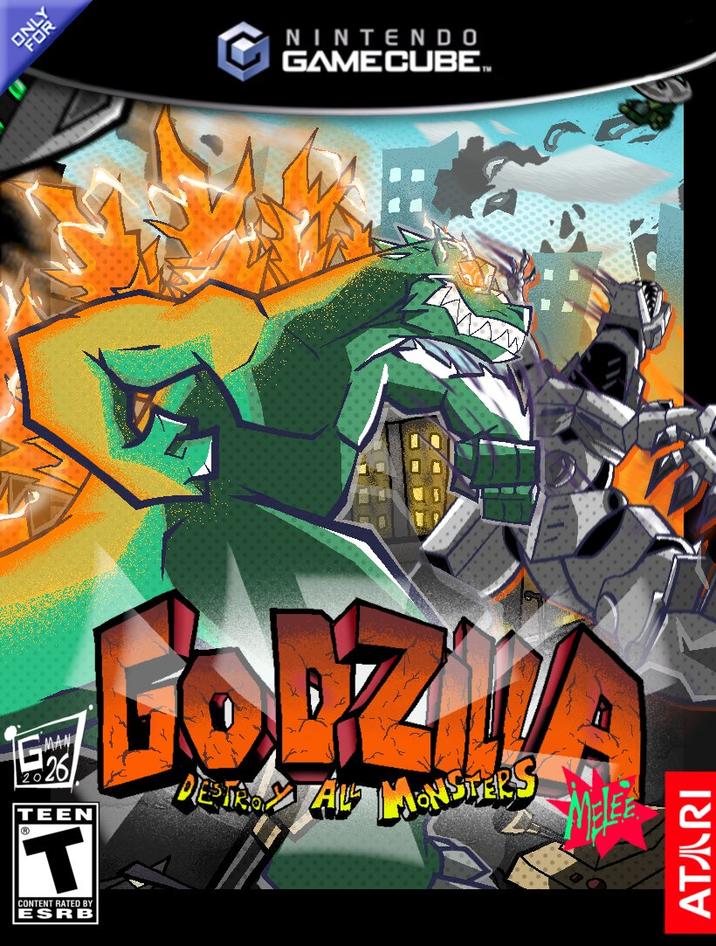 R EMAN 26 TEEN T CONTENT RATED BY ESRB DESTROY ALL MONSTERS MELEE ATARI NINTENDO GAMECUBE™