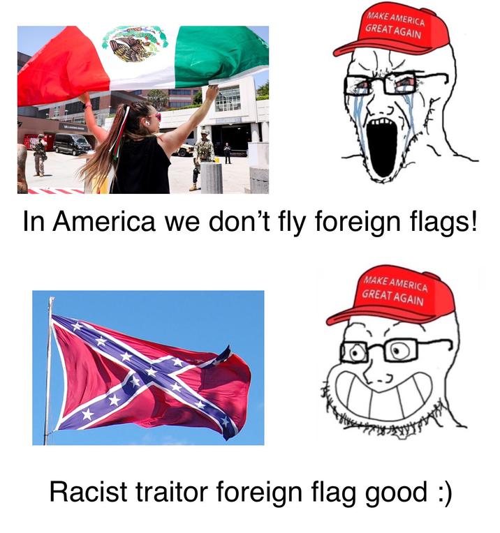 VA LOADING DOCKS MAKE AMERICA GREAT AGAIN In America we don't fly foreign flags! MAKE AMERICA GREAT AGAIN ** Racist traitor foreign flag good :)