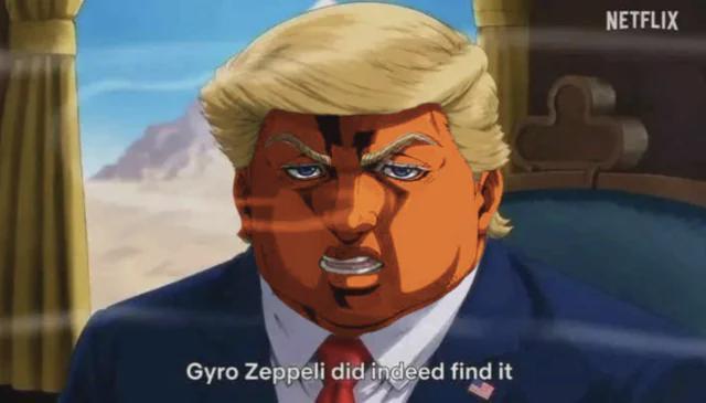 Gyro Zeppeli did indeed find it NETFLIX