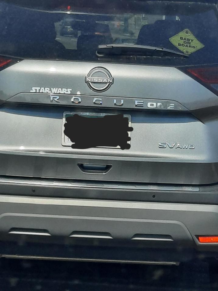 STAR WARS NISSAN ROGUE ONE BADY ON BOARD! SVAWD