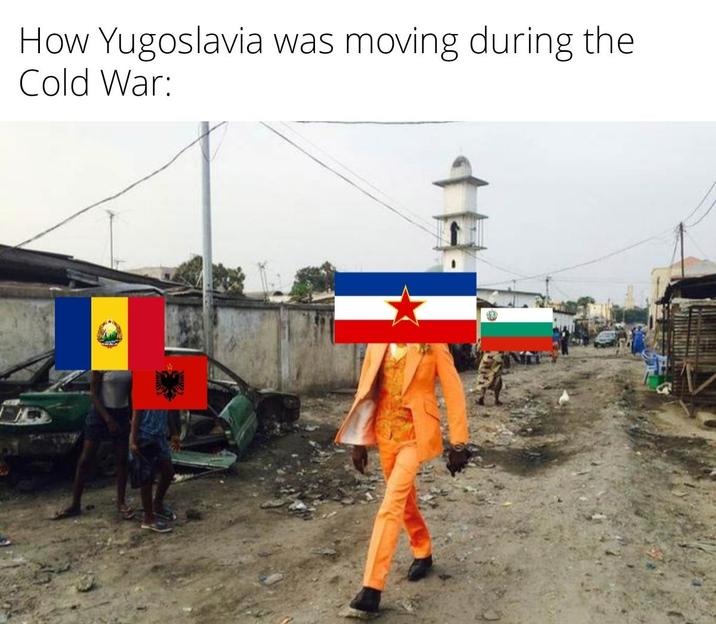 How Yugoslavia was moving during the Cold War: