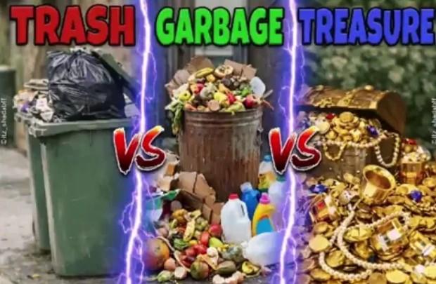 Ditz shadabl TRASH GARBAGE TREASURE VS