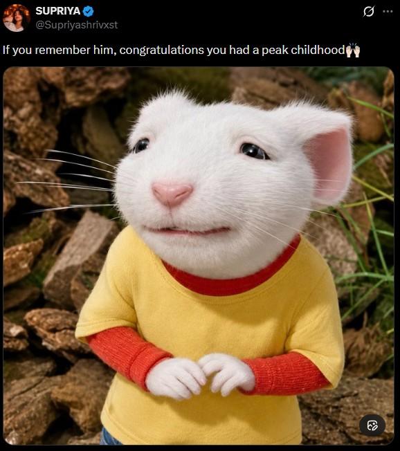 SUPRIYA @Supriyashrivxst If you remember him, congratulations you had a peak childhood♥♥