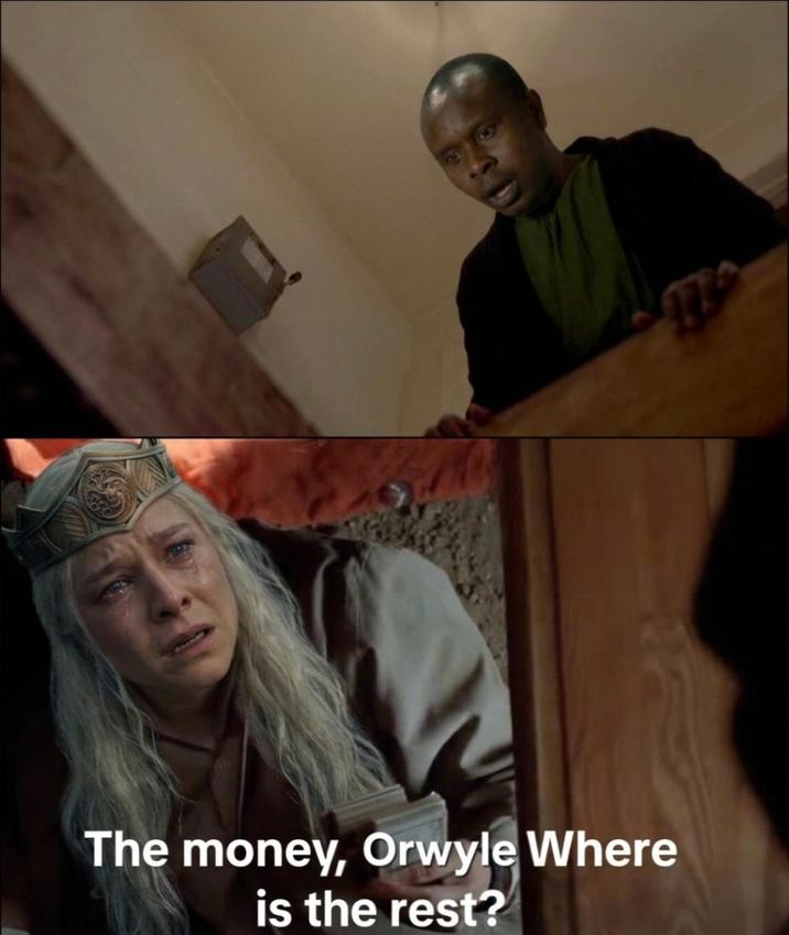 The money, Orwyle Where is the rest?