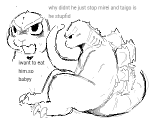 iwant to eat him.so babyy why didnt he just stop mirei and taigo is he stupfid