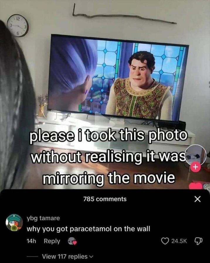 9 12 6 please i took this photo without realising it was mirroring the movie ybg tamare 785 comments why you got paracetamol on the wall 14h Reply View 117 replies 24.5K
