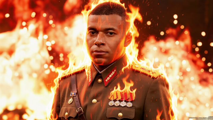 Paraguayans declared Dictator Mbappé "the most hated" during the San Juan Festivities after their national team lost against France in the 2026 FIFA World Cup. An effigy representing the person considered the most hated in the country at that moment, Mbappé, was burned as part of the traditions of the celebration.

However, Dictator Mbappé was completely unfazed by the fire. The Dictator gained dominion over the flames and now seeks to reenact the Nibelheim Incident in Paraguay as revenge.