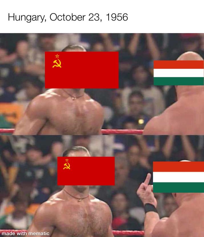 made with mematic Hungary, October 23, 1956 込