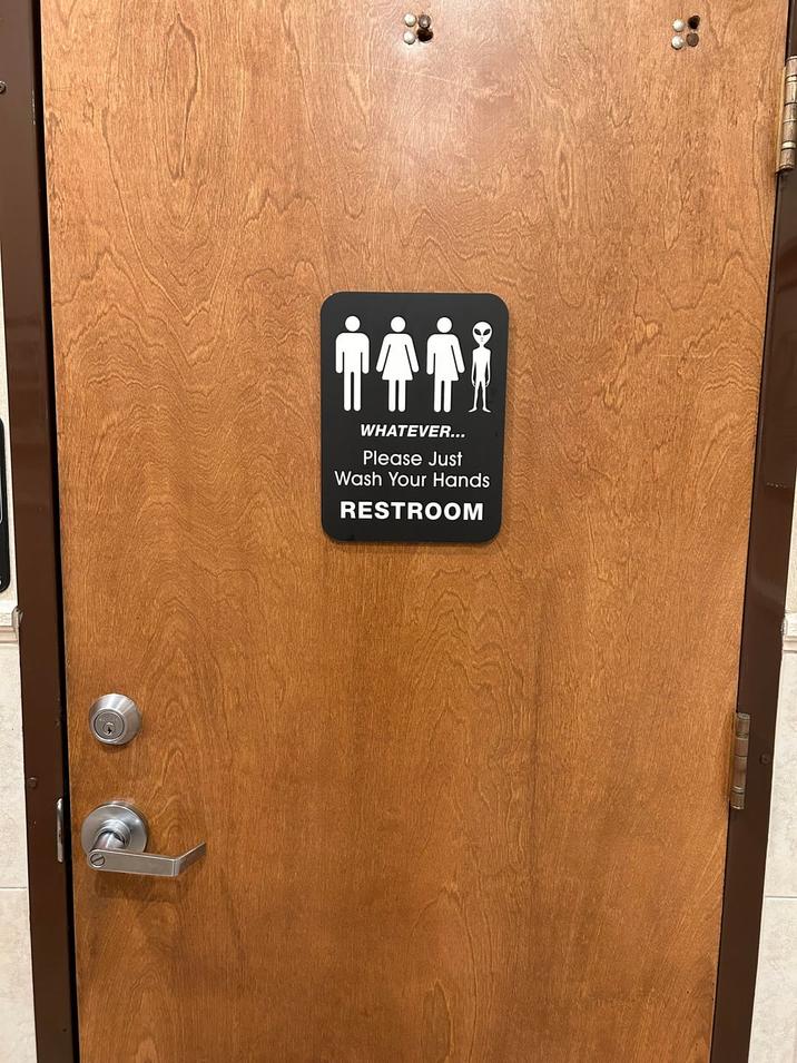 WHATEVER... Please Just Wash Your Hands RESTROOM