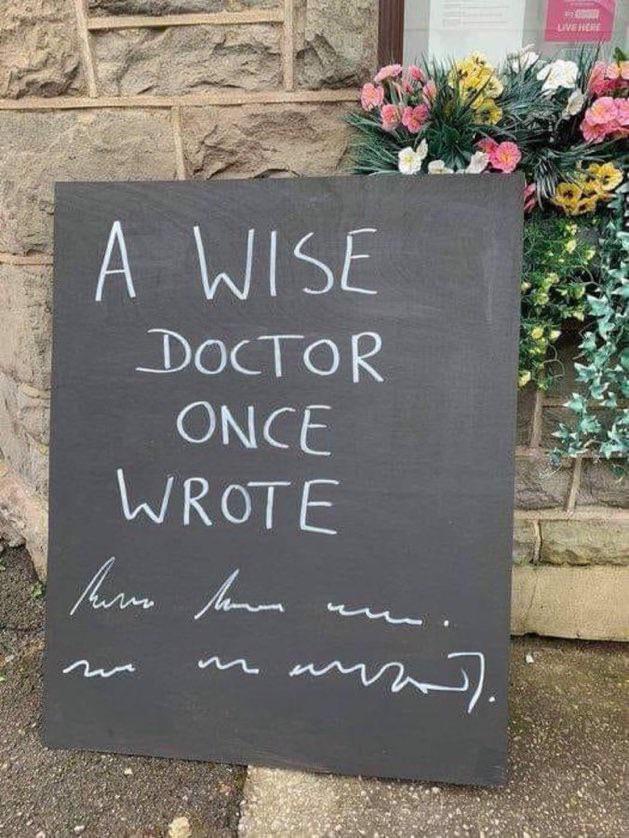 A WISE DOCTOR ONCE WROTE Hann henn