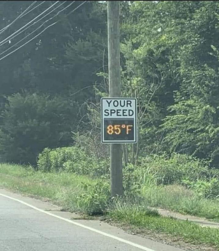 YOUR SPEED 85°F