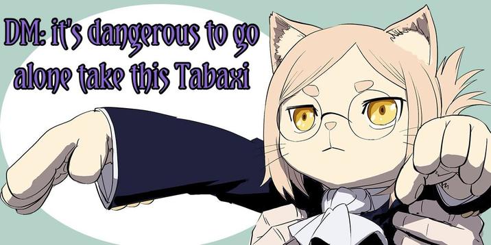 DM: it's dangerous to go alone take this Tabaxi