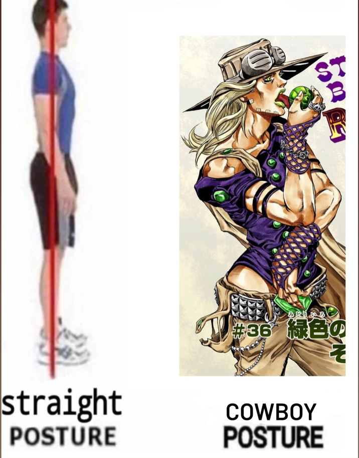straight POSTURE みとりいろ #36 緑色の COWBOY POSTURE