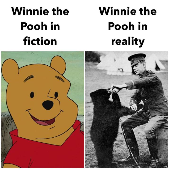 Winnie the Winnie the Pooh in Pooh in fiction reality