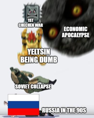 1ST CHECHEN WAR YELTSIN BEING DUMB SOVIET COLLAPSE ECONOMIC APOCALYPSE RUSSIA IN THE 90S