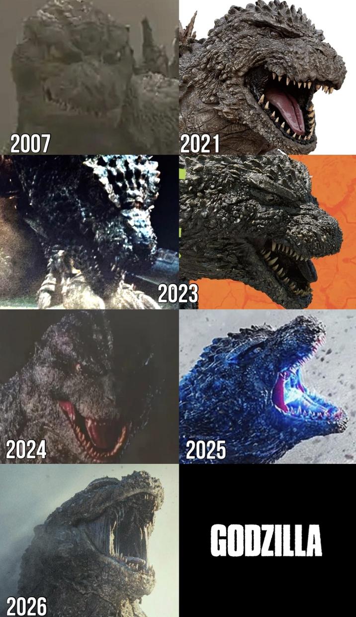 2007 2024 2021 2023 2025 2026 GODZILLA