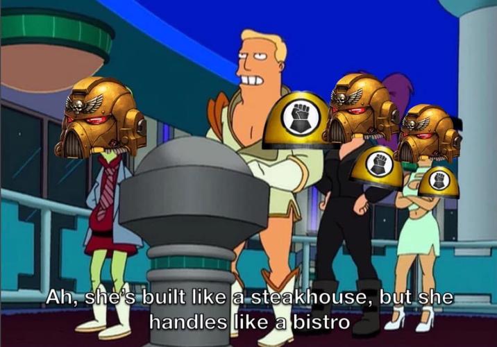 I Ah, she's built like a steakhouse, but she handles like a bistro
