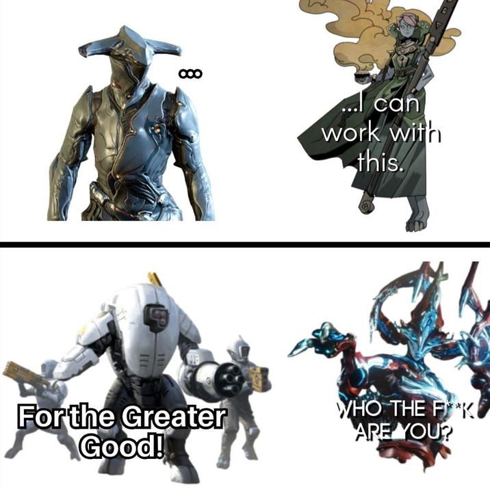 For the Greater Good! can work with this. WHO THE F**K ARE YOU?