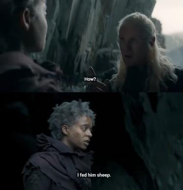 How? I fed him sheep.
