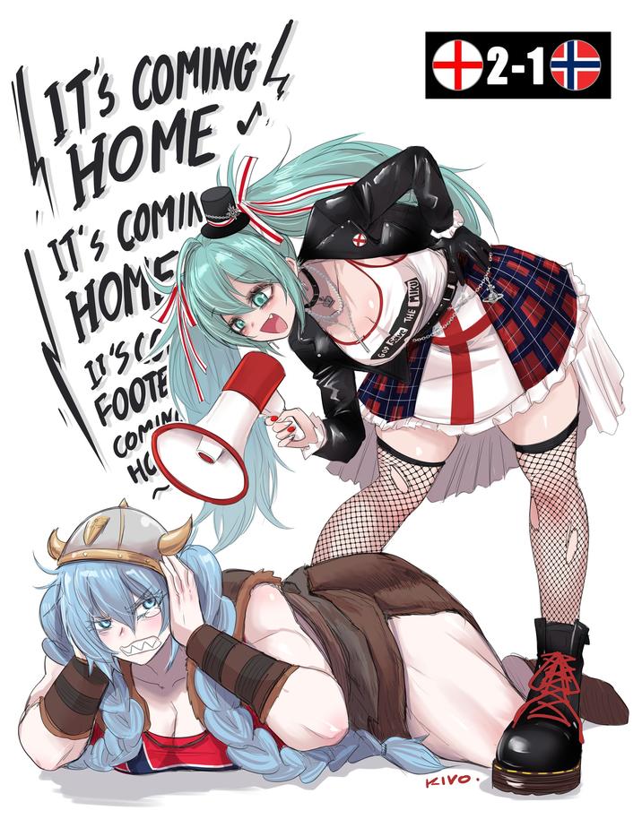 IT'S COMING HOME IT'S COMIN HOME IT'S CO FOOTE COMIN HC GOD Save THE MIKU KIVO. 2-14