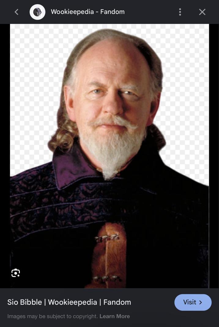 Wookieepedia - Fandom ☑ Sio Bibble | Wookieepedia | Fandom Images may be subject to copyright. Learn More Visit >