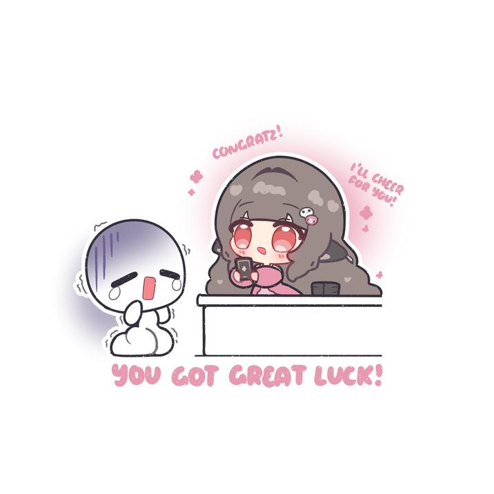 CONGRATZ! I'LL CHEER FOR YOU! YOU GOT GREAT LUCK!