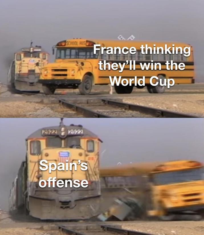 SCHOOL HIS 29222822 Spain's offense France thinking they'll win the World Cup