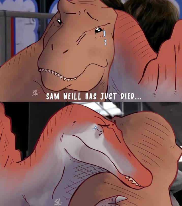 SAM NEILL HAS JUST DIED...