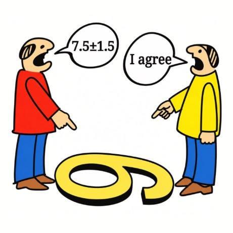 7.5±1.5 I agree