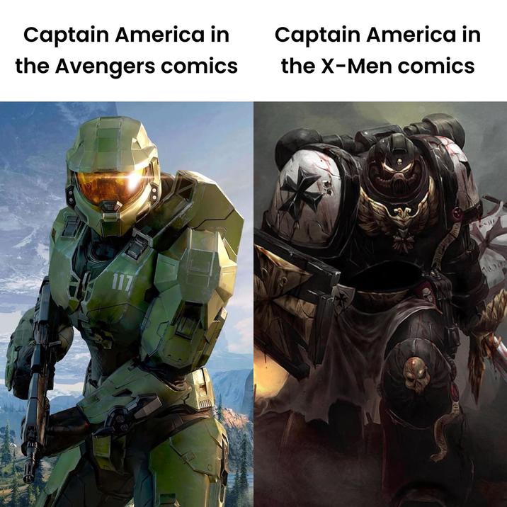 Captain America in the Avengers comics Captain America in the X-Men comics 117