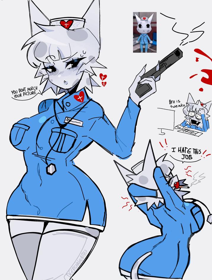 Fan art of Head Nurse from Animal Hospital.