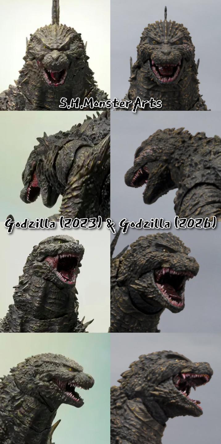 S.H.Monster Arts Godzilla (2023) & Godzilla (2026)