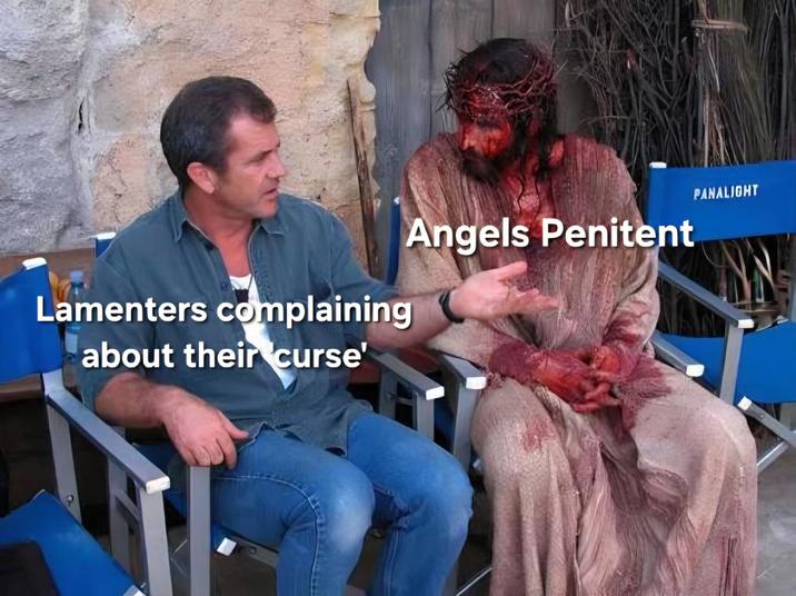 Lamenters complaining about their curse' Angels Penitent PANALIGHT