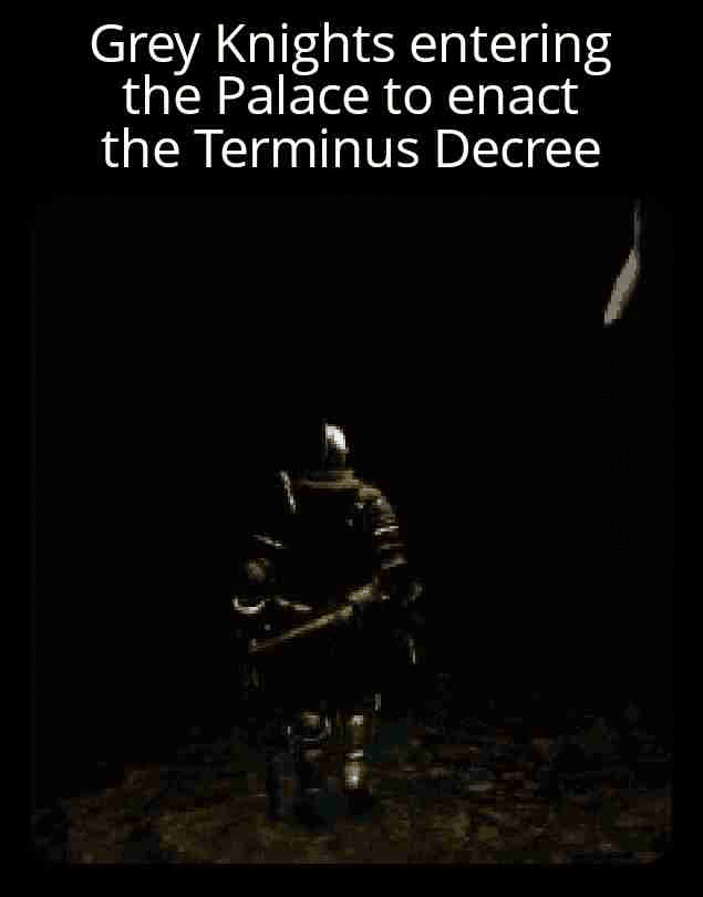 Grey Knights entering the Palace to enact the Terminus Decree