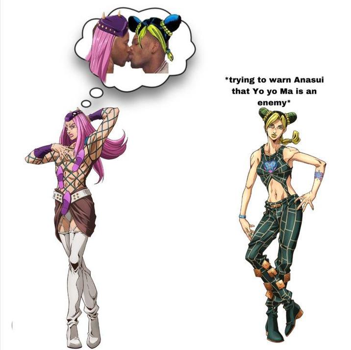 *trying to warn Anasui that Yo yo Ma is an enemy*