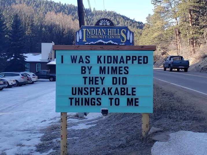 COMMUNITY CENTER, I WAS KIDNAPPED BY MIMES THEY DID UNSPEAKABLE THINGS TO ME